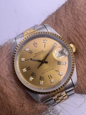 Tudor Prince OysterDate Diamonds Dial 34mm Mens Watch - Image 1 of 4