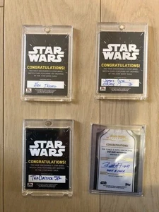 Topps Star Wars 1/1 Sketchkarte - 4er Set ohne Halter gebraucht von JP - Bild 1 von 6