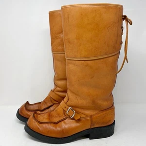 Vintage 1970s Heeled Tall Boots Finnish Size EU 42 US Mens 8.5 - Picture 1 of 12
