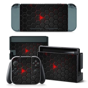 Nintendo Switch Skin Design Foils Sticker Screen Protector Set - Armor Motif - Picture 1 of 1