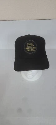 Sombrero American Solera De Colección Ajustable Snapback Malla Dorado Sobre Negro Por Otto Foto 1 de 4