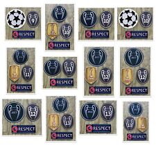 REAL MADRID CHAMPIONS LEAGUE PATCHES BADGES FULL SETS PLAYER ISSUE