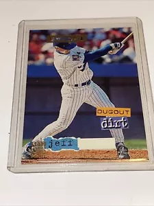 1994 Stadium Club Dugout Dirt #DD9 Frank Thomas Error 1/1 Jeff Kent Front - Imagen 1 de 3