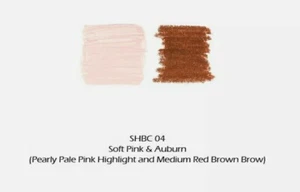 NYX 2 lot Eye Brow Sculpt Auburn Red Soft Pink Highlight Full Size Liner Pencil - Picture 1 of 9