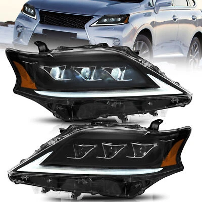 VLAND RHD LED for Lexus RX Headlights 2012-2015 Blue DRL Dual Beams Lens Startup - Bild 1 von 4