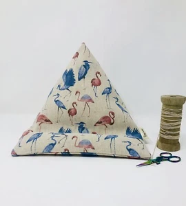 Flamingo iPad Beanbag, Handmade Tablet Bean Bag, Tech Stand, Gift for Her - Picture 1 of 7
