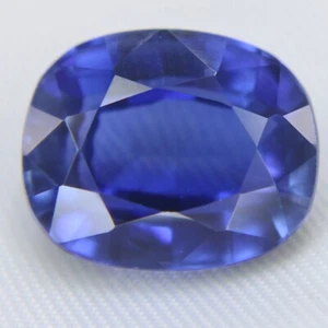 8 Ct Certified Blue Natural Sapphire Brilliant Cushion Cut loose gemstones - Picture 1 of 7