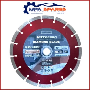 JEFFERSON 115mm 4½" GENERAL PURPOSE DIAMOND CUTTING BLADE (CONCRETE, SLATE) - Picture 1 of 2