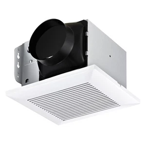 Bathroom Fan 110 CFM Energy-Saving Household Bath Vent Extractor, Plastic Grille - Picture 1 of 7