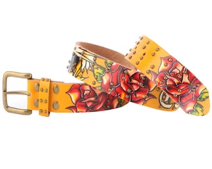 Ed Hardy EH3131 Open Mouth Tiger Girls-Leather Belt - Picture 1 of 16