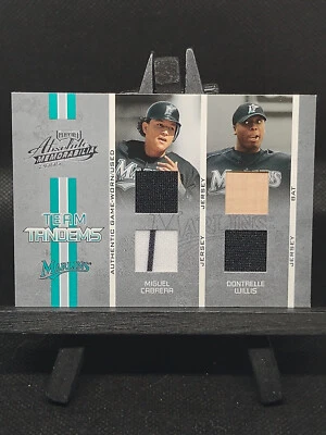 2005 Playoff Absolute Memorabilia MIGUEL CABRERA TEAM TANDEMS GAME USED /125 - Image 1 of 2