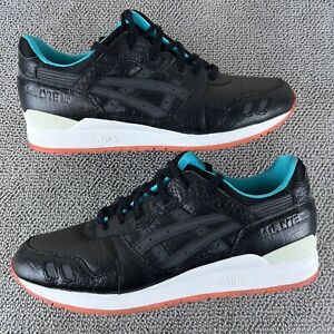ASICS GEL-Lyte III Miami Vice Black Leather Shoes Sneakers Men's Size 12
