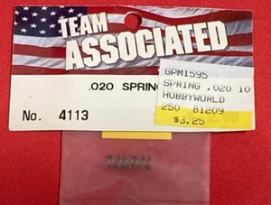 NEW IN PACKAGE TEAM ASSOCIATED 4113 .020 SPRINGS RC12 RC10L - Picture 1 of 3