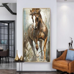 Cuadros de caballos vintage lienzo pinturas impresiones carteles animales arte de pared decoración - Imagen 1 de 9