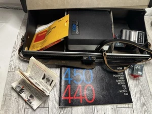 Polaroid 450 Land Camera With Case And Accessories Untested Vintage - Picture 1 of 16