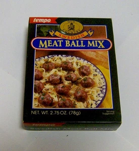 Vintage VERSIEGELT NEU 1990er TEMPO Metaball Mix Box ALT Concord Foods BROCKTON MA - Bild 1 von 3