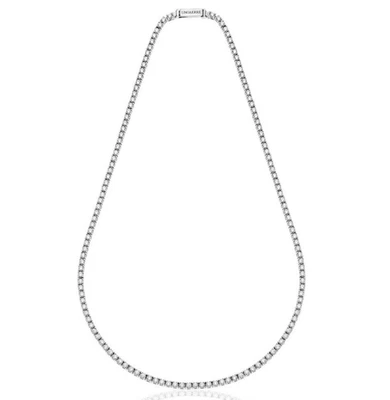 UNOAERRE Collana girocollo donna tennis in argento rodiato 41 cm - Immagine 1 di 4