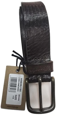 Cinturón De Cuero Premium Wrangler Con Patrón Propio Talla XS - XXL - Imagen 1 de 4