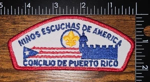Puerto Rico Council Niños Escuchas De America Twill Boy Scout CSP Patch - Picture 1 of 1