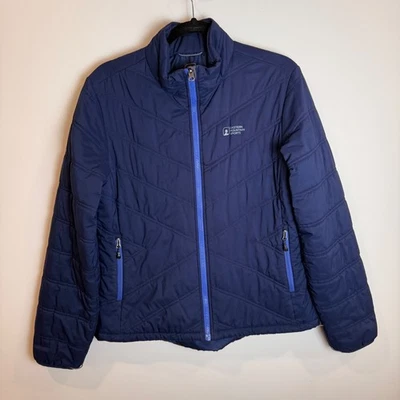 Eastern Mountain Sports Puffer Jacket Coat Blue Lightweight Zip Up Mens - Image 1 of 4