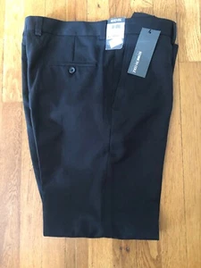 NWT Kenneth Cole Reaction Mens Size 34x32 Vertical Texture Black Dress Pants - Picture 1 of 8