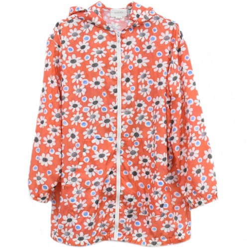 Giacca nylon gatto modello floreale Gucci x Yuko Higuchi arancione donna #12