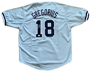 DIDI GREGORIUS NEW YORK YANKEES AUTOGRAPH CUSTOM JERSEY Sir Didi Auto JSA COA - Picture 1 of 4