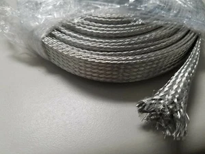 5 PIES 1/2 TRENZADO CORREA TIERRA CONEXIÓN A TIERRA COBRE ESTAÑADO TRENZA TUBULAR EE. UU. - Imagen 1 de 1
