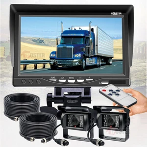 7'' Backup Camera Quad Monitor Kit System Back Reverse Night Vision For Truck RV - Picture 1 of 12