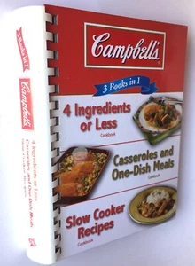 Campbell's 3 Books in 1: 4 Ingredients or Less Cookbook, Casseroles and One-... - Imagen 1 de 7
