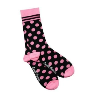 Swole Panda Mujer 1 Par Bambú Negro Rosa Lunares Calcetín Suave Reino Unido Talla 4-7 - Imagen 1 de 1