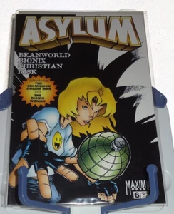 Cómic Asylum #6 Maximum Press Beanworld Bionx Risk 1996 embolsado en bolsa - Imagen 1 de 2