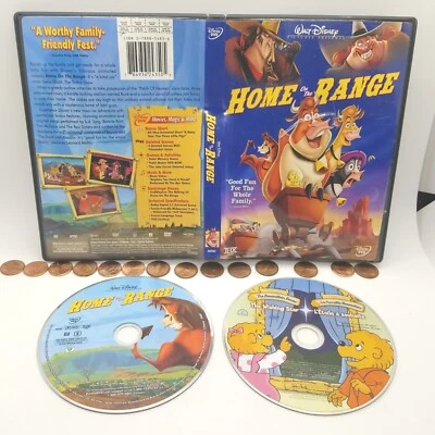 Home on the Range (DVD, 2004) GREAT CONDITION, DISC AND CASE with Papers - Imagem 1 de 4