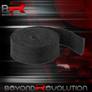 360" / 30Ft Black Heat Wrap Shield Cover Turbo Manifold Header Engine High Temp - Picture 1 of 3
