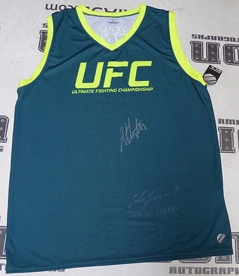 Camiseta deportiva firmada por Carla Esparza Anthony Pettis UFC The Ultimate Fighter PSA/DNA TUF Foto 1 de 4