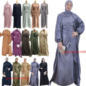 Muslim Women Cardiagn Maxi Dress Dubai Islamic Abaya Robe Kaftan Dress Party - Bild 1 von 213