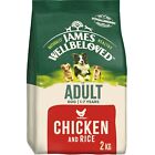 2kg James Wellbeloved Natural Adult Complete Dry Dog Food Chicken & Rice