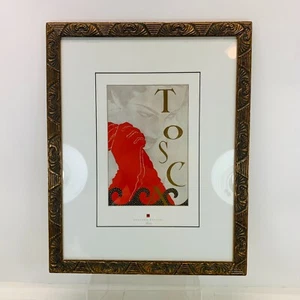 TOSCA Opera Giacomo Puccini Framed Art Print Matted Poster Glass Framed 16x20 - Picture 1 of 6