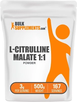 BULKSUPPLEMENTS.COM BulkSupplements L-Citrulline DL-Malate 1:1 Powder - Amino Acids - 3g Per Serving
