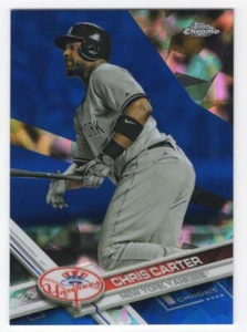 2017 Topps Chrome Sapphire Edition Print Run 250 Chris Carter #438 New York - Bild 1 von 2
