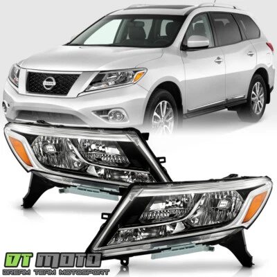 For 2013-2016 Nissan Pathfinder Factory Style Headlights Headlamps Replacement - Image 1 of 4