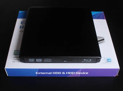USB 3.0 Black External Sony Optiarc BD-5730S 3D Blu-Ray Burner Writer BD-RE DVD - Image 1 of 4