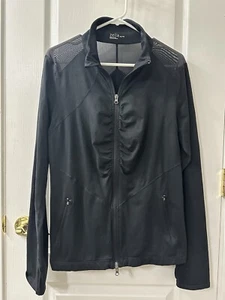 ZELLA Women’s Active Jacket Full Zip Mesh Panels Black Size XL - Picture 1 of 5