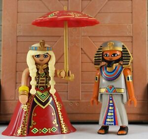 playmobil 7 warrior figures Egyptian lot Pharaoh troop history Female Male 
