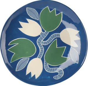 Laetitia Rouget blaue Tulpe Obstplatte Handarbeit in Portugal - Bild 1 von 10