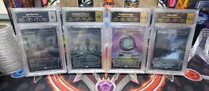 Graded MTG Card - PCG - SLD - 4 SLAB Galaxy Foil Land Set, Sequential S/N's - Picture 1 of 5