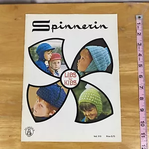 Vintage 1971 Spinnerin 212 LIDS for KIDS knit 12pg booklet - Picture 1 of 6