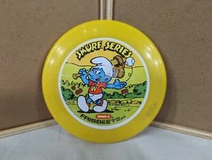 Wham-O Smurfs Series Mini Frisbee Flying Discs by Peyo 1980 4" Collectible - Picture 1 of 2