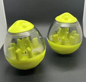 *Set of 2* Eating Sport Treat Dispensing Ball Toy for Dogs & Cats *NO BOX* - Picture 1 of 8