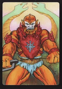 PRINT MOTU - Beast Man #1 Sketch Card Limited Ed. 13er Set ACEO - Bild 1 von 3